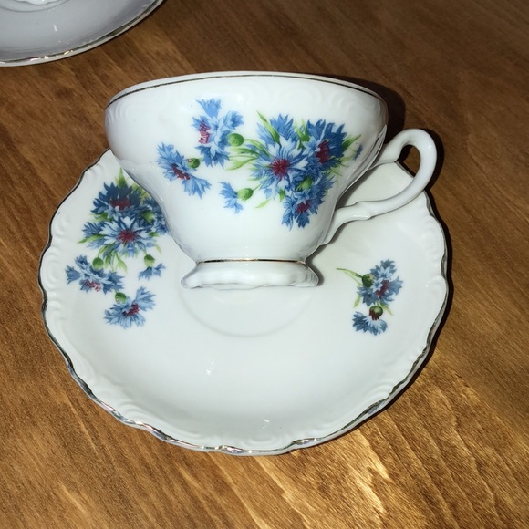 Tea-set for 4 by Norcrest Fine China 🫖 - Picture 3 of 11